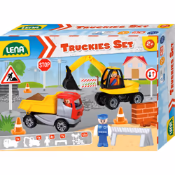 Lena Truckies SM01631, Ensemble de véhicules, 2 an(s), Multicolore