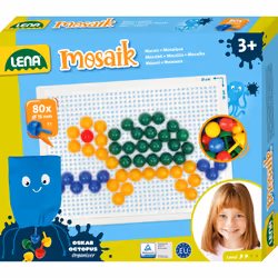 Lena Mosaik SM35624, 3 an(s), Garçon/Fille, Multicolore, 80 pièce(s), République tchèque, 30 mm