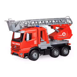 Lena Worxx Fire truck with ladder Arocs, Camion de pompier, 3 an(s), Multicolore