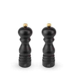 Paris Duo de moulins à poivre et à sel manuels en bois chocolat 18 cm - 7'