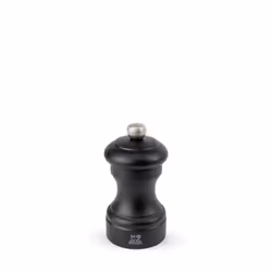 Bistro Moulin à sel manuel en bois couleur noir mat 10 cm