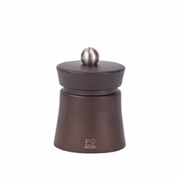 Baya Moulin à poivre manuel en bois couleur chocolat 8 cm