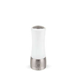 Madras Moulin à poivre manuel en bois et inox u'Select couleur blanc 16 cm