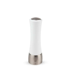 Madras Moulin à poivre manuel en bois et inox u'Select couleur blanc 21 cm