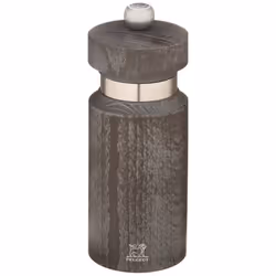 Royan Moulin à sel manuel en bois finition gris métallisé et inox 14 cm