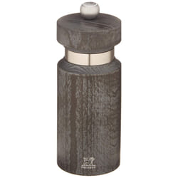 Royan Moulin à sel manuel en bois finition gris métallisé et inox 14 cm