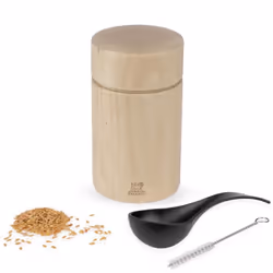 Naka Moulin à graines de lin en bois naturel 11 cm - 4,5‘‘