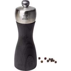 Fidji Moulin à poivre manuel en bois et inox, collection graphite, 15 cm - 6in
