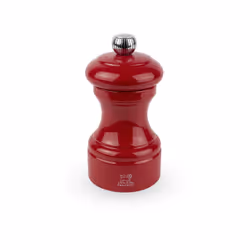 Bistro Moulin à sel manuel en bois laqué, rouge passion, 10 cm - 4'