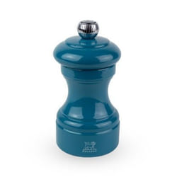 Bistro Moulin à poivre manuel en bois laqué, bleu pacifique, 10 cm - 4'