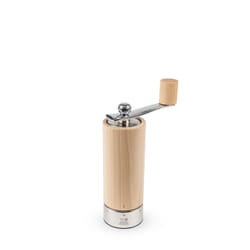 Bistro Moulin à sel manuel en bois laqué, bleu pacifique, 10 cm - 4'