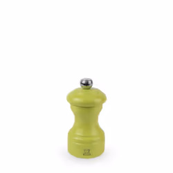 Bistro Moulin à sel manuel en bois laqué, pistache, 10 cm - 4'