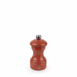 Bistro Moulin à sel manuel en bois laqué, terracotta, 10 cm - 4'