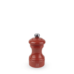 Bistro Moulin à sel manuel en bois laqué, terracotta, 10 cm - 4'