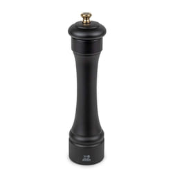 Hostellerie Moulin à sel manuel en bois, noir mat, 22cm