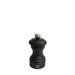 Bistro Nature Black Moulin à sel en bois upcyclé, noir, 10 cm - 4in