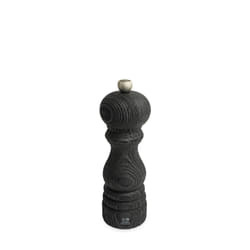 Paris Nature Black Moulin à poivre manuel en bois upcyclé et son poivre Fair Trade, noir, 18 cm - 7in