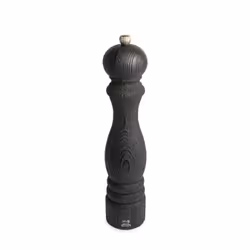 Paris Nature Black Moulin à poivre manuel en bois upcyclé et son poivre Fair Trade, noir, 30 cm - 12in