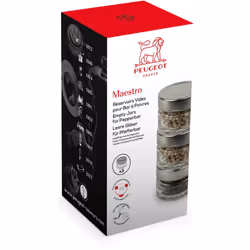 Maestro 3 réservoirs vides pour moulin à poivre manuel Maestro et un feutre