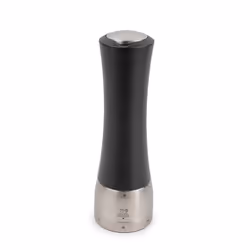 Madras Moulin à poivre manuel en bois et inox u'Select couleur noir mat 21 cm