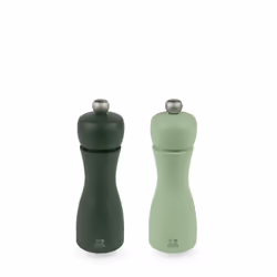 Tahiti Duo de moulins à poivre et à sel manuels en bois, eau, 15 cm