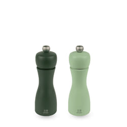 Tahiti Duo de moulins à poivre et à sel manuels en bois, eau, 15 cm