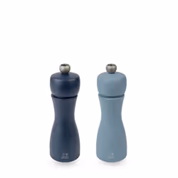 Tahiti Duo de moulins à poivre et à sel manuels en bois, air, 15 cm