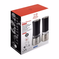 Peugeot Daman Electric Ensemble de poivrière et salière Noir, Acier inoxydable, Transparent - Vue supplémentaire 5