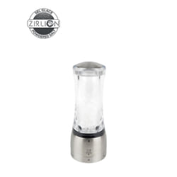 Daman Moulin à sel manuel en acryl et inox, u'Select, 16 cm