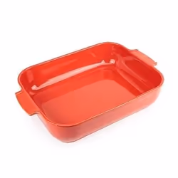 Appolia Plat four céramique rectangle rouge 40 cm - 16'