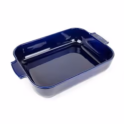 Appolia Plat four céramique rectangle bleu profond 40 cm - 16'