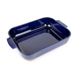Appolia Plat four céramique rectangle bleu profond 40 cm - 16'