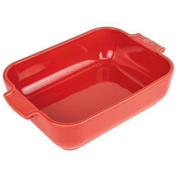 Appolia Plat four céramique rectangle rouge 25 cm - 10'