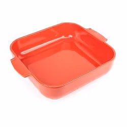 Appolia Plat four céramique carré rouge 36 cm - 14'