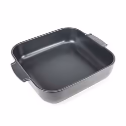 Appolia Plat four céramique carré ardoise 36 cm - 14'