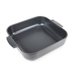 Appolia Plat four céramique carré ardoise 36 cm - 14'