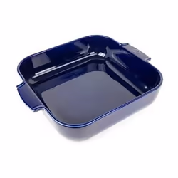 Appolia Plat four céramique carré bleu profond 36 cm - 14'