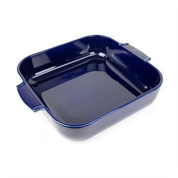 Appolia Plat four céramique carré bleu profond 36 cm - 14'