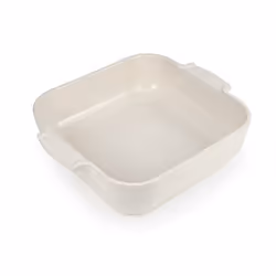 Appolia Plat four céramique carré écru 28 cm - 11'