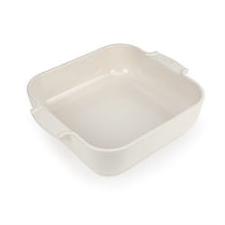 Appolia Plat four céramique carré écru 28 cm - 11'