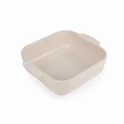 Appolia Plat four céramique carré écru 21 cm - 8,25'
