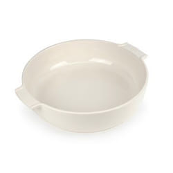 Appolia Plat four céramique rond écru 34 cm - 13,4'