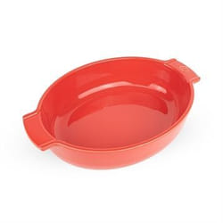 Appolia Plat four céramique ovale rouge 31 cm - 10 1/2“