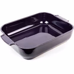 Appolia Plat four céramique rectangle aubergine 40 cm - 16'