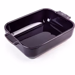 Appolia Plat four céramique rectangle aubergine 25 cm - 10'