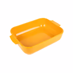 Appolia Plat four céramique rectangle jaune safran 32 cm - 12.5in
