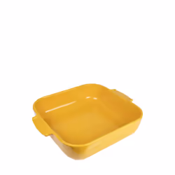 Appolia Plat four céramique carré jaune safran 36 cm - 14.25in