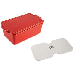 Appolia Terrine en céramique avec presse, rouge, 600 à 700 g