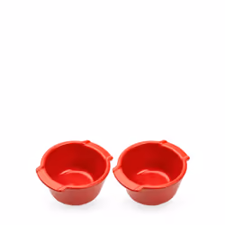 Appolia Duo de ramequins en céramique 20cl, Rouge