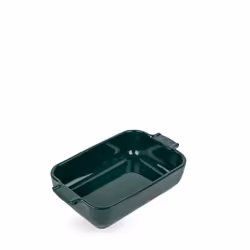 Appolia Plat four céramique individuel rectangle vert forêt 22 cm